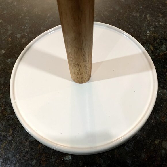 Stoneware Paper Towel Holder - Hearth & Hand with Magnolia  Hearth & Hand with Magnolia Stoneware and Wood Paper Towel Holder Stand NEW 2024